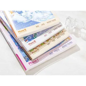 Thickened lined PVC cover notebook with travel scenery design, student essential notepad.