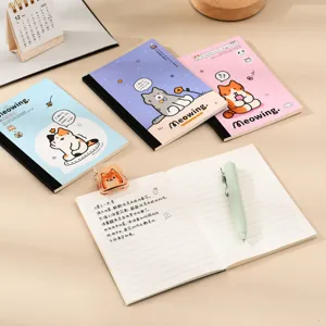 Simpatico A6 Rigato Quaderno Carino Gatto Design Piatto Cancelleria Set Scuola Ufficio