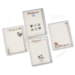 Cat themed loose-leaf notebook cover with cute magical kitten design for student use