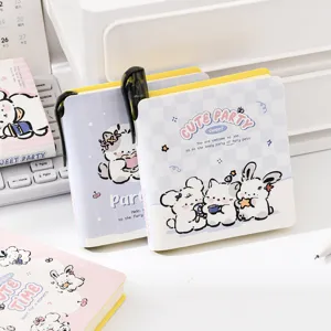 Leuk zaknotitieboekje met handige penhouder en schattig dierenthema voor studenten.