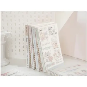 Cute Cat Sonata Series Refillable Loose Leaf Spiral Notebook Diary Student Writing Pad Office School Stationery