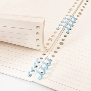 Cuaderno argollado B5 rayado recargable estudiante diario papeteria estetica lindo