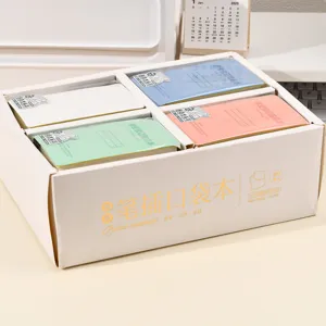Conjunto de cuadernos con portalápices, mini diarios portátiles para planificación diaria