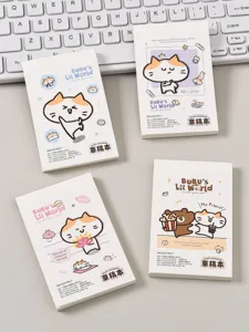 Carino blocco note promemoria A7 design gatto carino cancelleria per studenti diario