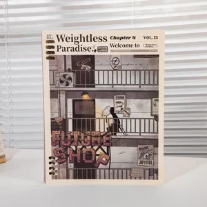 B5 loose-leaf notebook with artistic cover design, ideal for school and office journaling.