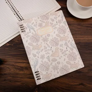 B5 Spiral Notebook with Cute Animal Botanical Cover Ring Binder Journal Diary for Daily Writing