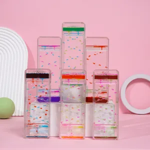 Temporizadores creativos de movimiento líquido de colores para juguetes de relajación