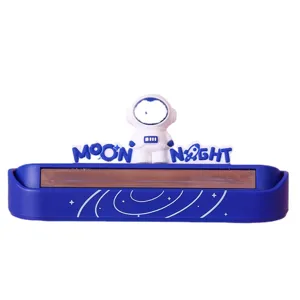 Creative cartoon astronaut temporary car parking phone number plate dashboard ornament