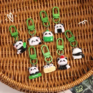 Cute cartoon panda keychains, adorable animal bag charms and pendants for girls and friends.
