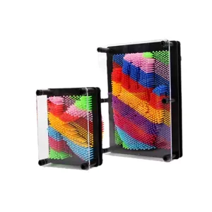 Juego de juguetes de impresión Pin Art 3D de colores para decoración y regalos infantiles