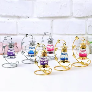 Candelabro Vintage Creativo de Hierro y Metal Vela de Gelatina de Océano con Conchas Lámpara de Aceite Colgante Regalo de Boda