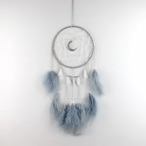 Acchiappasogni luna carillon eolico sospensione per arredamento, design elegante e minimalista.