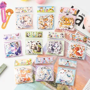 Creative Cartoon Animal Stickers Cute Decorative Scrapbook Stickers For Kids DIY Craft Laptop Phone Case Journaling Stationery Stickers