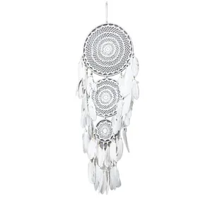Bohemian large dreamcatcher handmade woven feather wall hanging for indoor decor wedding