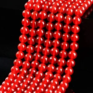 Natural Agate Round Loose Beads 7A Grade Gemstone Beads For DIY Jewelry Making Necklaces Bracelets Polished Stone Beads Accessories