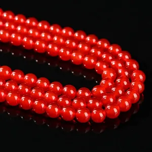 High quality 8mm natural red carnelian agate round loose beads for DIY jewelry making