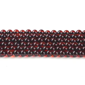 Natürliche Blutbernstein-Perlen für DIY-Schmuckherstellung mit rotem Finish