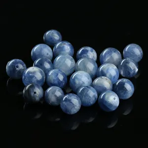 Natuurlijke blauwe kyaniet ronde kralen voor het maken van DIY sieraden en accessoires
