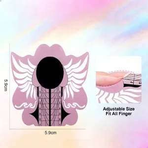 Guida alle taglie per nail form in carta regolabili da 5,9 cm per unghie