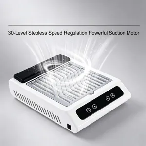 Aspiratore per unghie professionale da 100W con aspirazione regolabile a 30 velocità e filtro