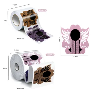 Forme professionali per extension unghie a tema gufo, set da 100 e 500 pezzi per manicure