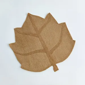 Ahornblatt gewebter Tischset, natürliche Jute Matte für Küche Heimtextilien DIY Handwerk.