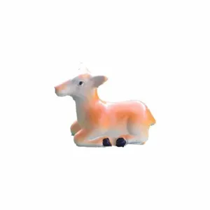 Resin lying deer figurine for miniature fairy garden moss landscape decoration item.