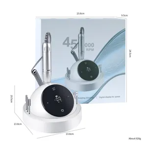 Afmetingen van de professionele oplaadbare nagelboor set van 45000 RPM