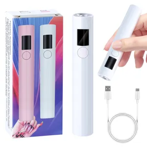 Lampada per unghie portatile professionale con cavo USB e display LCD digitale