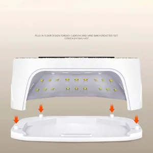 Lámpara de uñas UV LED S20 profesional con base desmontable para un secado rápido y fácil