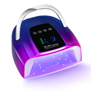 Professionelle UV-LED-Nagellampe S20 MAX mit lila-blauem Farbverlauf und Digitalanzeige