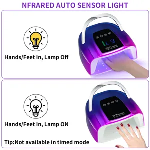 Detailansicht der Infrarot-Autosensor-Funktion der S20 UV LED Nagellampe für Profis