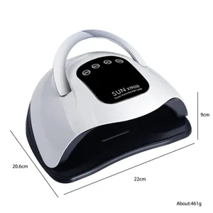 X19Max 320W UV LED nail lamp with 22x20.6x9cm dimensions and timer display