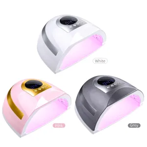Lámpara de uñas LED UV profesional de 268W en colores blanco rosa y gris