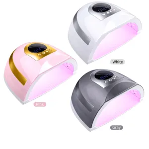 Lámpara De Uñas UV LED Profesional De 268W Secador Para Esmalte De Gel Con Pantalla LCD 4 Ajustes De Temporizador Para Salón