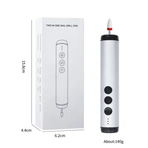 Professional electric nail drill pen with compact packaging and dimensions