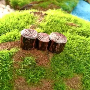 Miniature resin tree stump bridge piers for moss micro landscape garden decoration