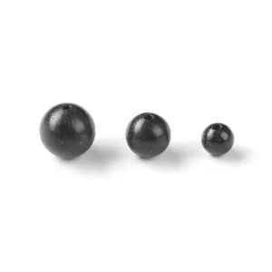 Natürliche schwarze Kräuter-Räucherperlen in drei Größen für DIY-Schmuck