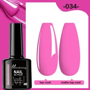 Comparaison des effets top coat brillant et mat pour vernis à ongles gel rose
