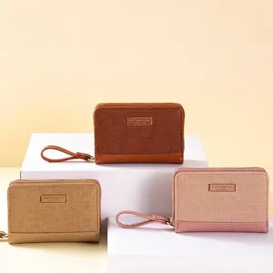 Lot de portefeuilles élégants en cuir PU pour femmes de grande capacité en trois couleurs