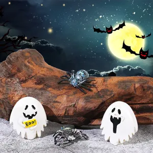 Halloween Harz Geist Spinne Ornamente DIY Mikro Landschaft Party Deko Requisiten