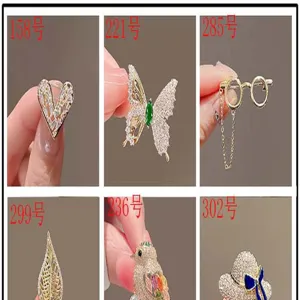 Exquisite crystal rhinestone brooch pin collection for women suit dress accessories fashion