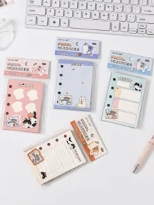 Cute cat M5 loose leaf notebook refill set ins style sticky notes portable notepad
