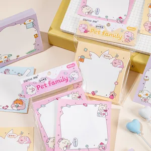 Grazioso blocco note strappabile con simpatico design di animali per la scuola e ufficio.