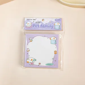 Blocchetto note adesive cartone animato carino 100pz blocco appunti portatile carta colorata