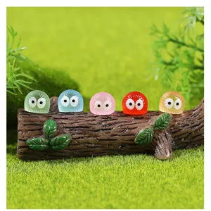 Miniatur Harz Baumgeister leuchtend Moos Mikro Landschaft Figuren Deko Set neu