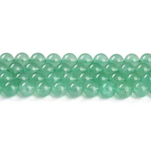 Natural green strawberry quartz crystal 8mm round loose beads for DIY jewelry making