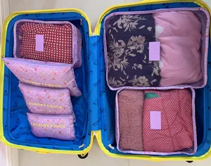 Set de 6 bolsas organizadoras de equipaje de viaje de tela oxford para ropa y accesorios