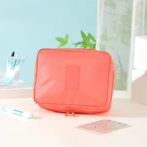 Bolsa de cosméticos de viaje impermeable multifuncional portátil organizador estuche detalle