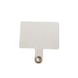 Universele witte telefoonkoord bevestigingslip met metalen ring voor beveiliging
